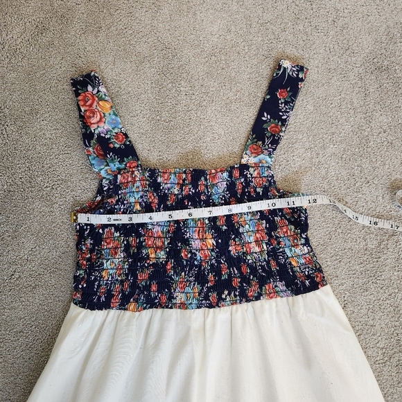 Vintage Honolulu Hawaii Smocked Tank Midi Dress Summer Retro Tiki Beach Resort - Picture 8 of 16